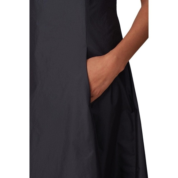 3.1 PHILLIP LIM 90s Square Neck Sleeveless Double Strap Fit & Flare Midi Dress 4 - Picture 8 of 9